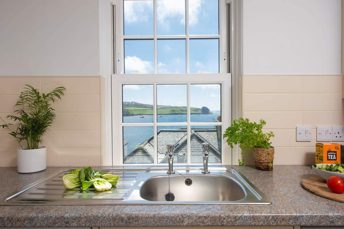 Enjoy the views from the kitchen whilst preparing a home cooked meal.