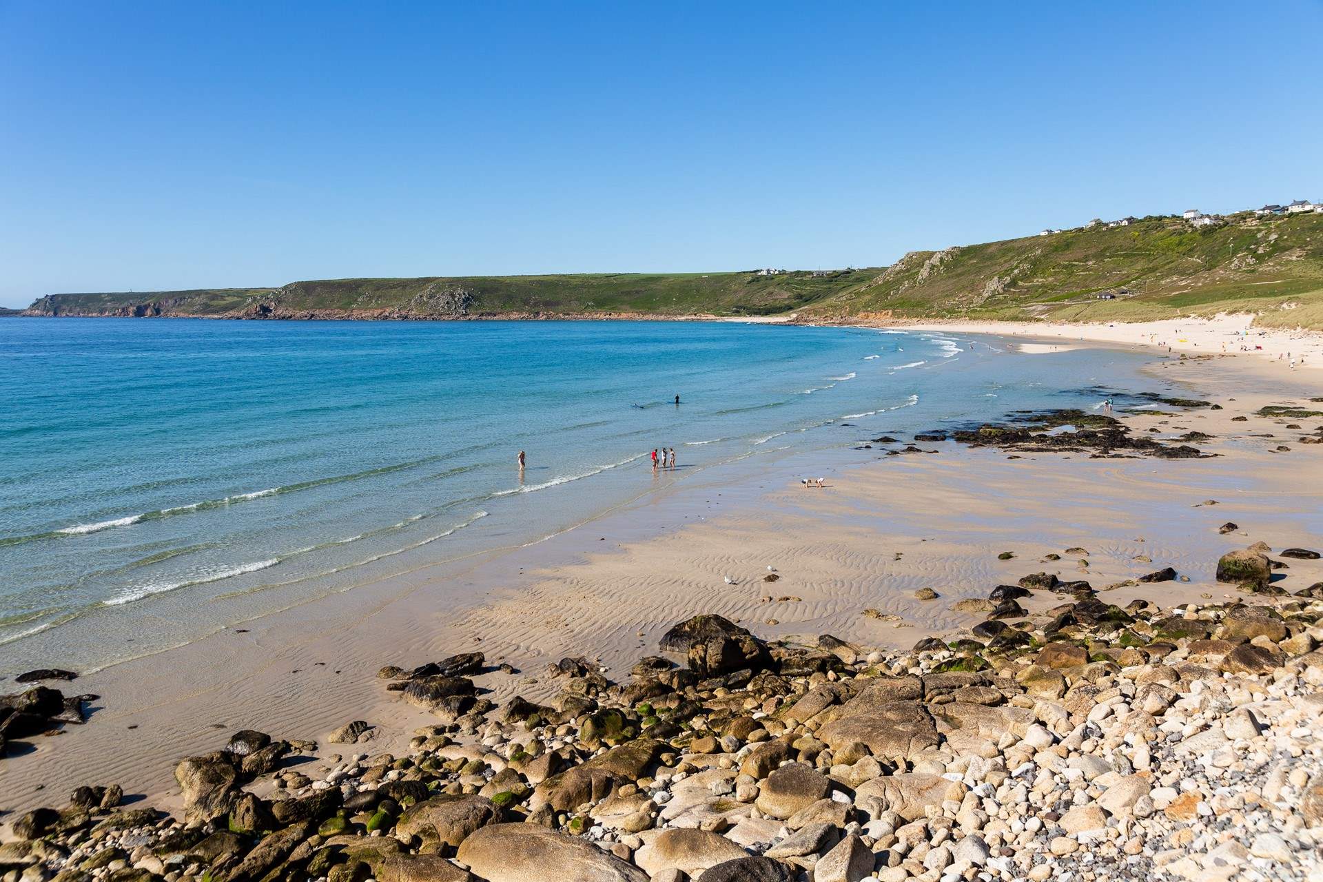West Cornwall is full of wonderful coves and sandy beaches. 