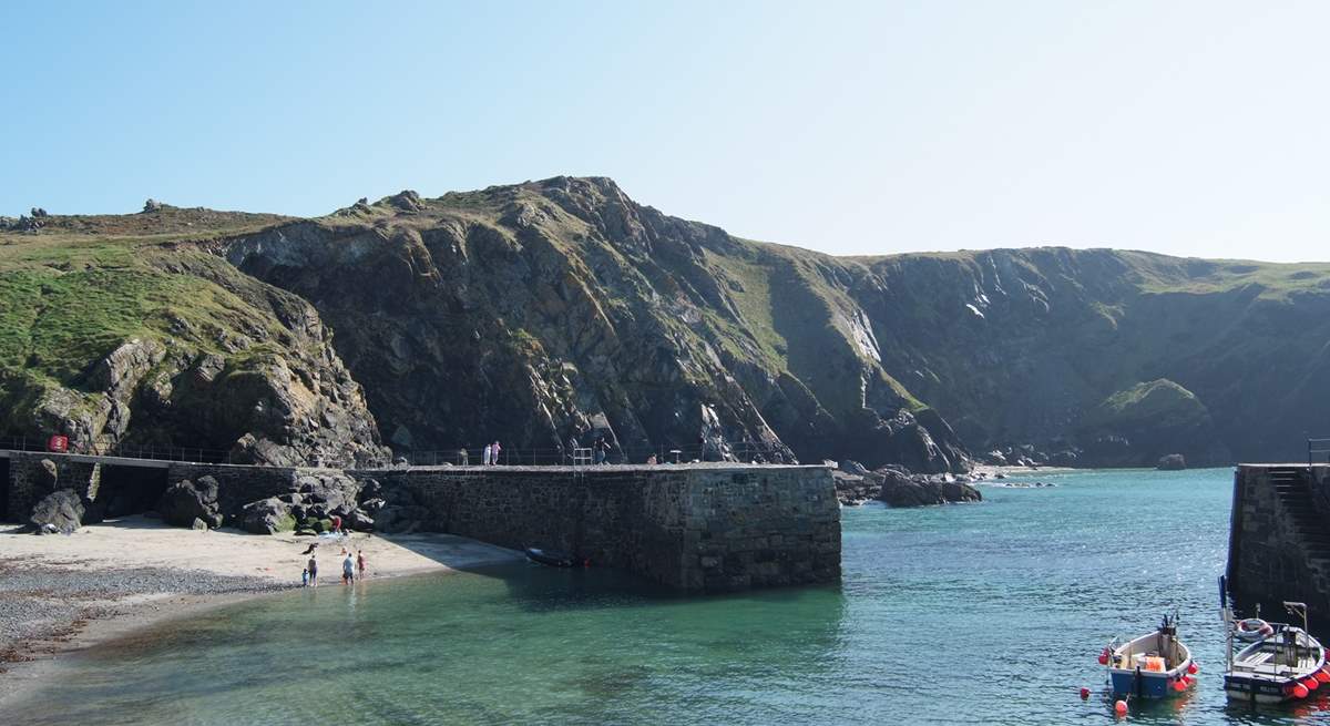 The pretty fishing village of Mullion is just a short drive away.