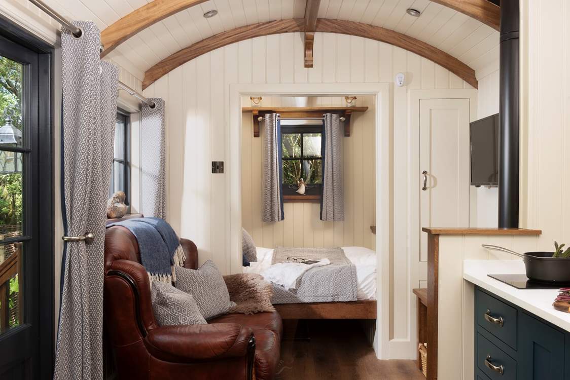 The perfect setup for a romantic movie night.