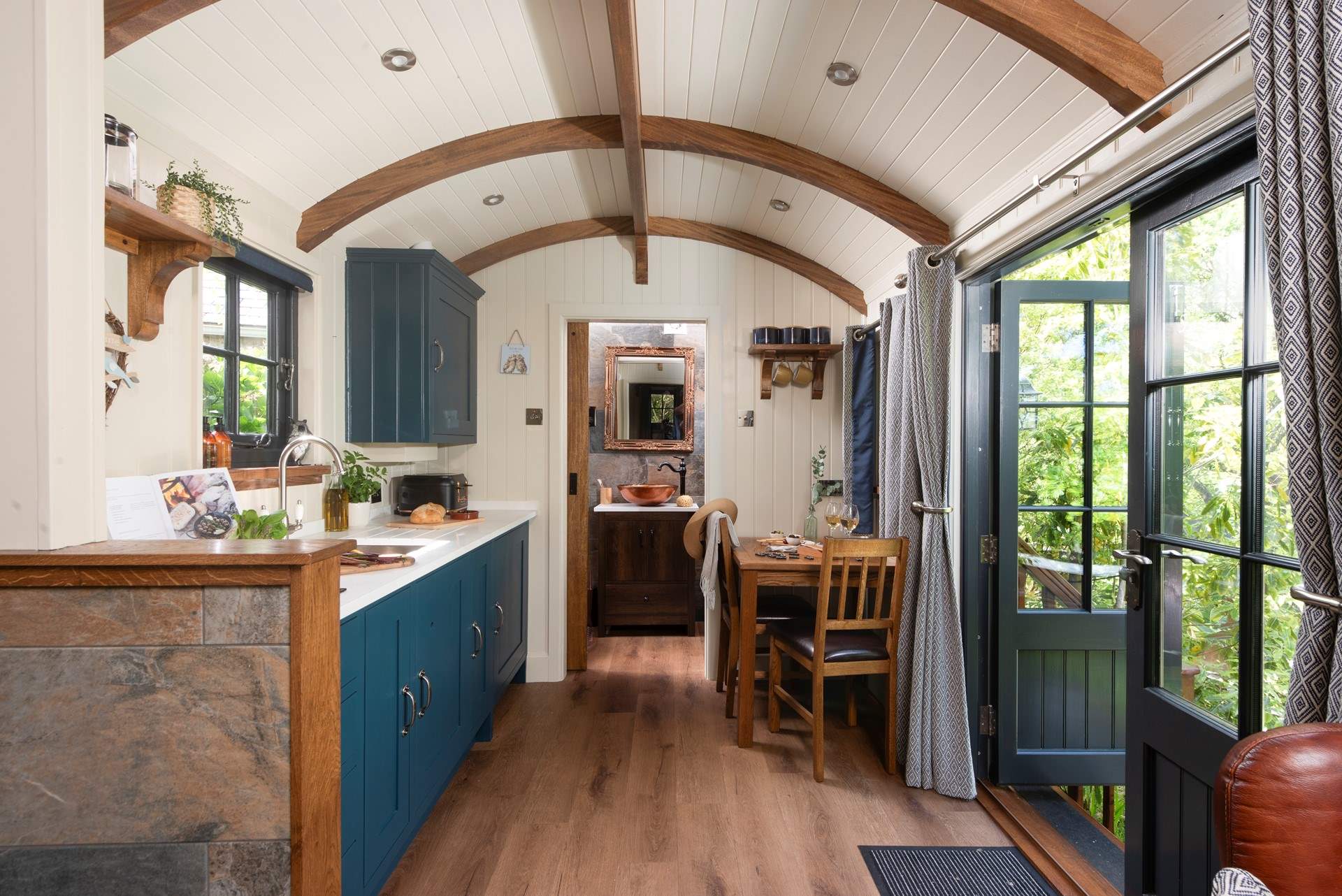 This hideaway has been lovingly decorated with thoughtful features.