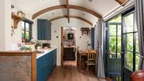 This hideaway has been lovingly decorated with thoughtful features.