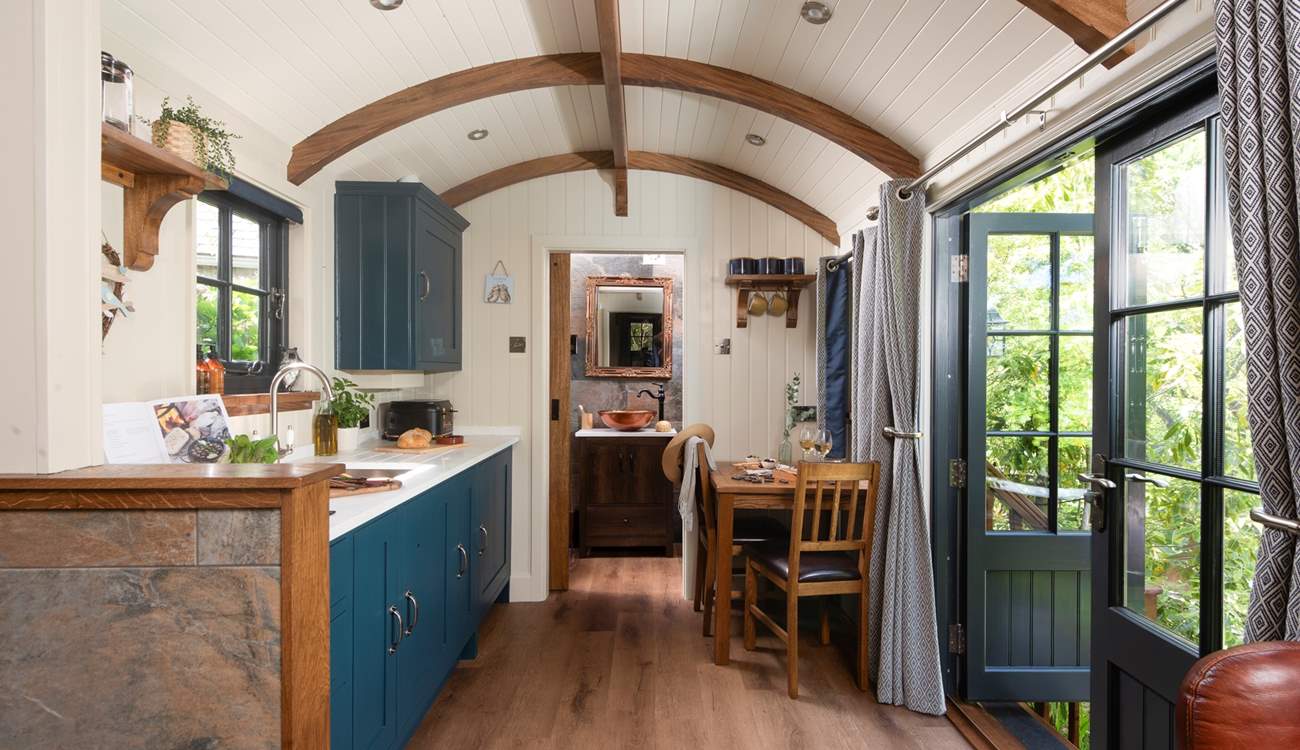 This hideaway has been lovingly decorated with thoughtful features.
