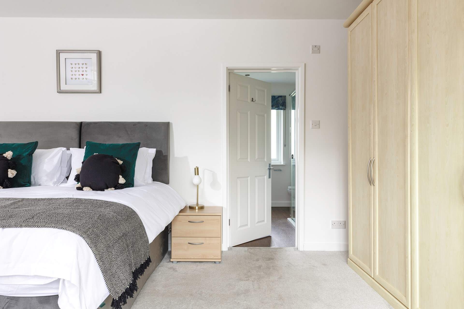 Bedroom one with its en suite.