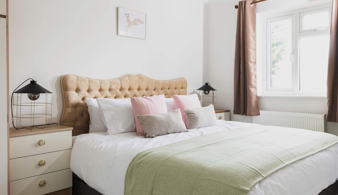 Bedroom 4 - a pretty and calm space to relax at the end of a busy day.