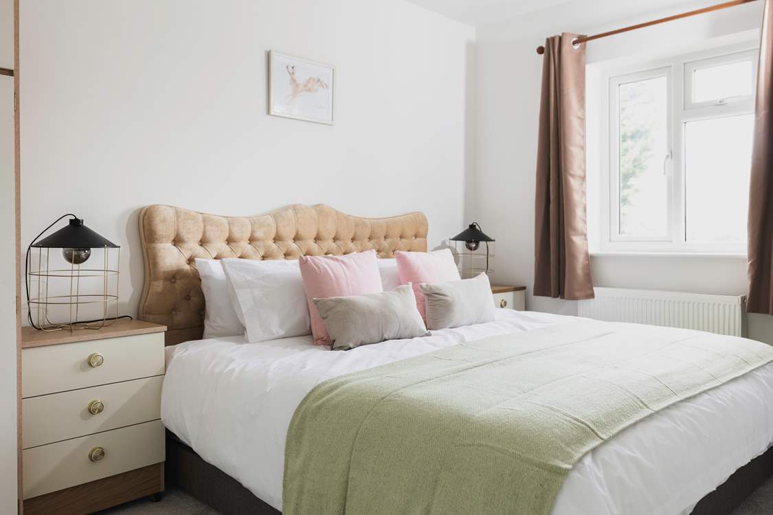 Bedroom 4 - a pretty and calm space to relax at the end of a busy day.
