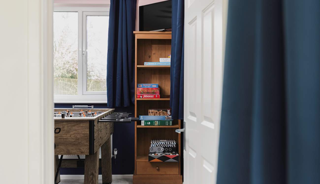 The games-room is off the sitting-room.