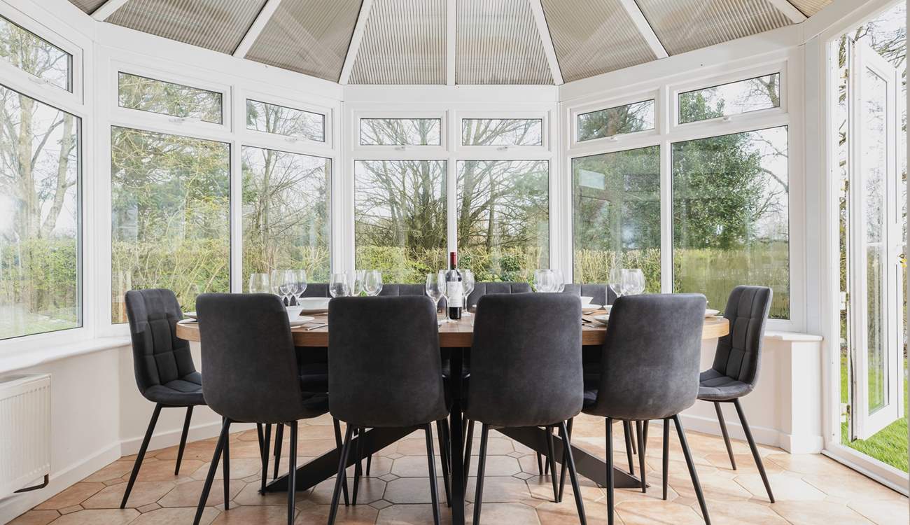 Take time to catch up over dinner.