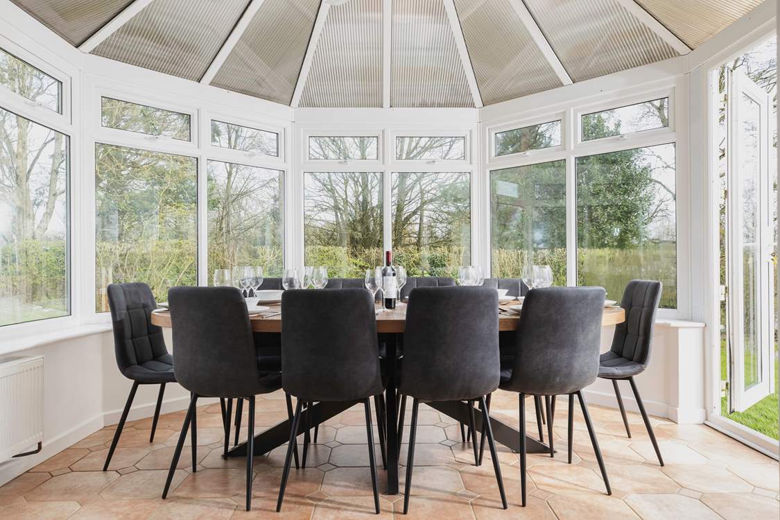 Take time to catch up over dinner.