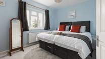 Bedroom 3 can be set up as a super-king for couples...