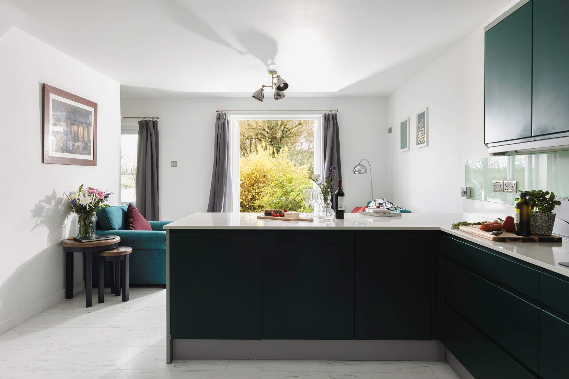 The kitchen is well-equipped.