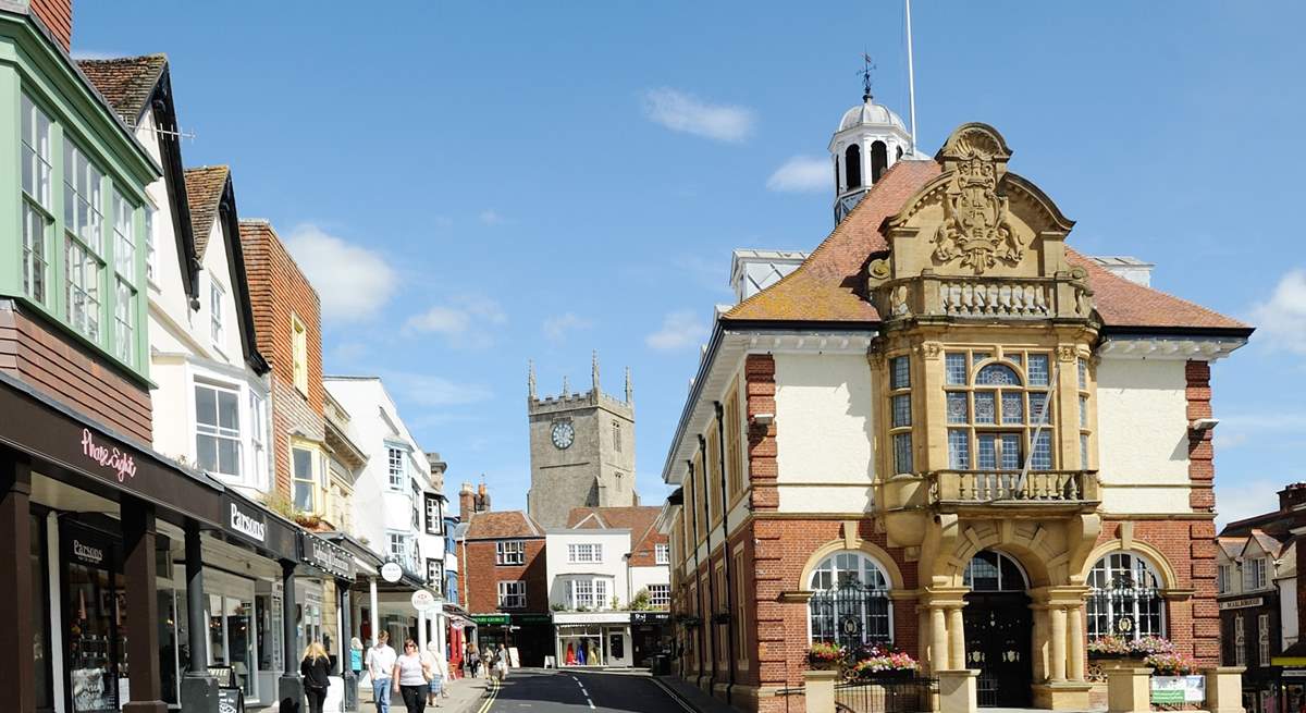 The market town of Marlborough has a great selection of independent shops and eateries. 