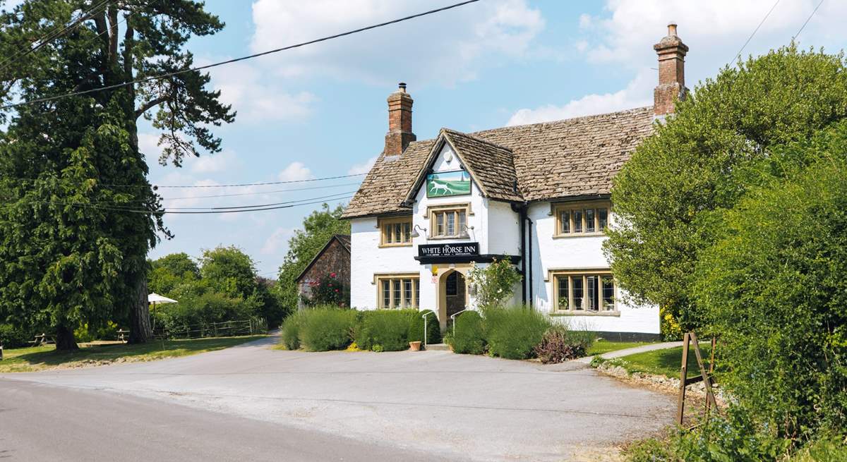 The White Horse Inn at Compton Bassett is around a mile or so away from the cottage if you feel like a stroll, or a few miles around the long way in the car.