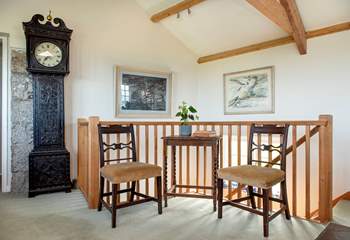 One set of stairs lead up from the kitchen/dining-room to the main sitting-room.