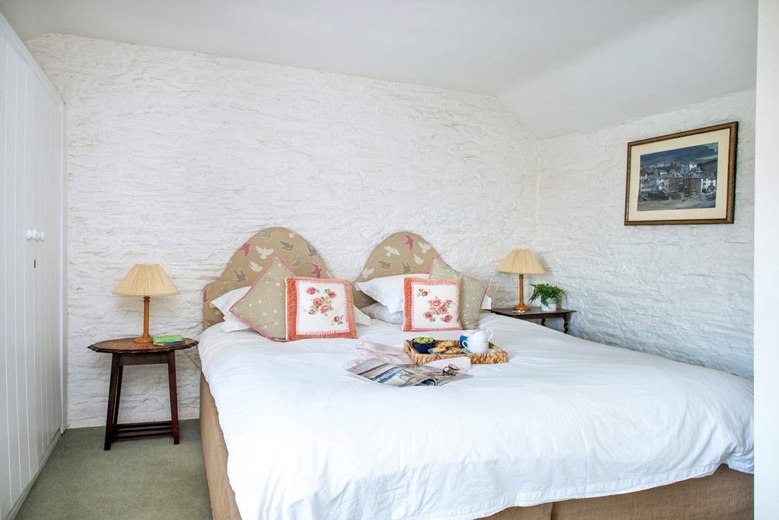 The second bedroom has a 'zip and link' bed that can be set up as a super-king or twin beds - you decide.