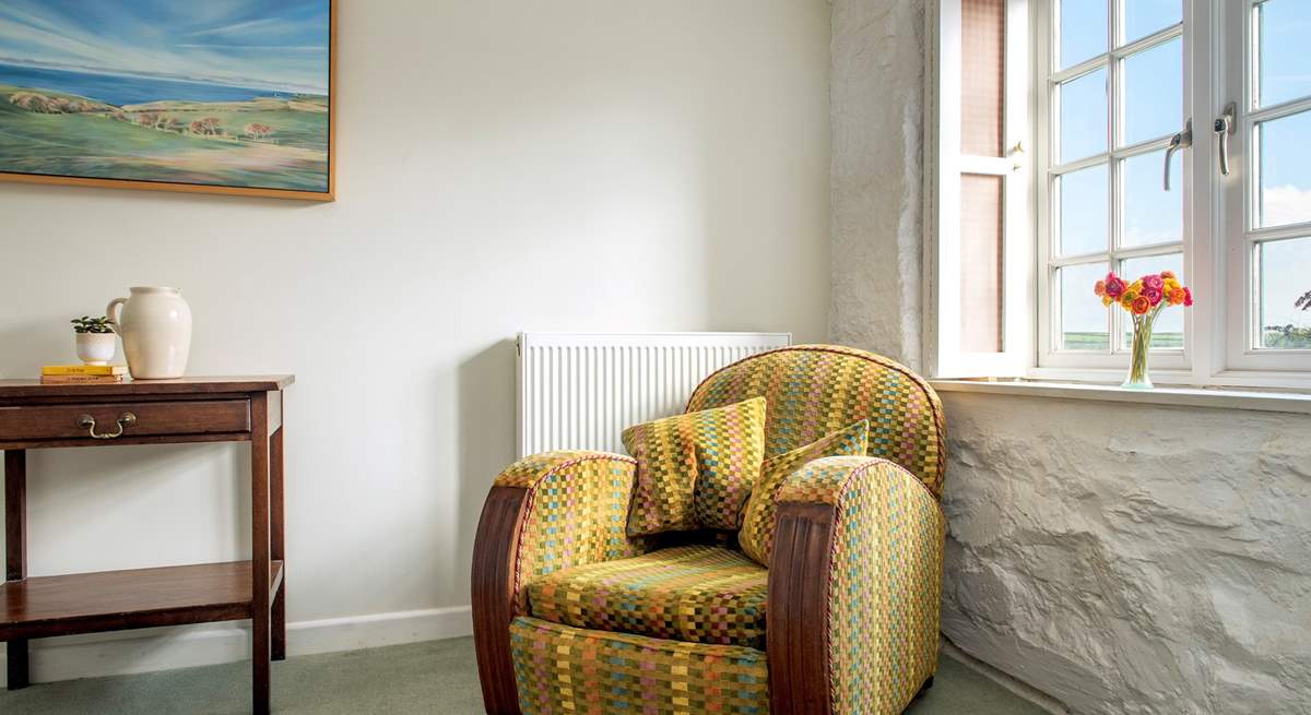 The painted stonework adds to the overall character of the second bedrooms.