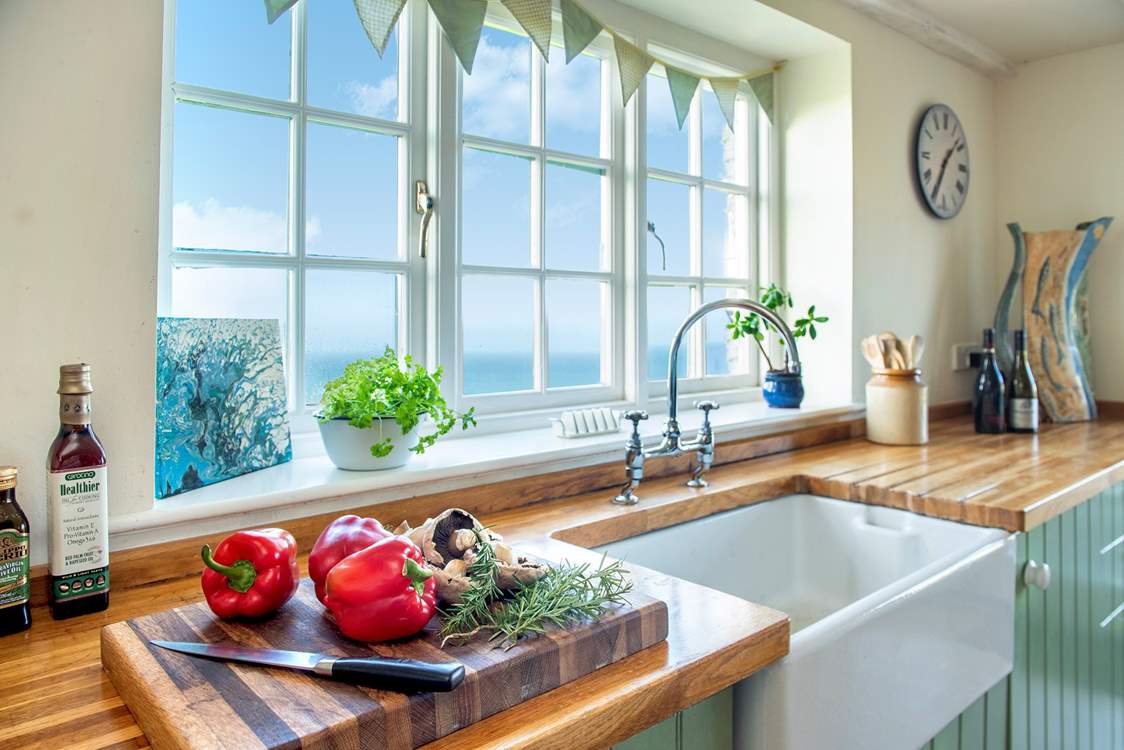 With a view like that, you won't mind being tied to the kitchen sink.