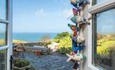 Patio doors lead from the kitchen out to the terrace. - Thumbnail Image