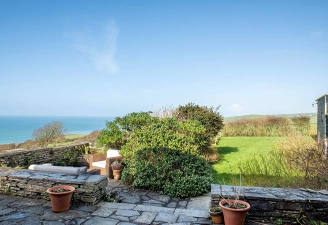 There's a lawned area that leads off from the terrace, perfect for the little ones to burn up some energy.