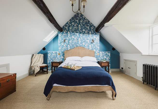 The beautiful loft space has been transformed into a stunning third bedroom.