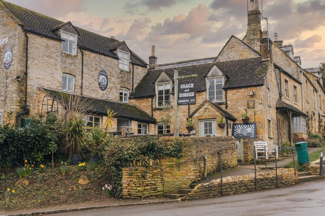The popular Coach and Horses pub is just a stone's throw from the cottage.