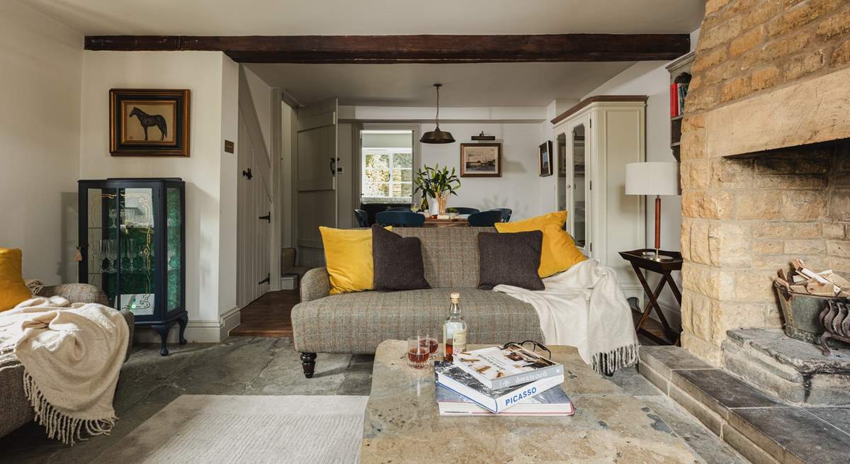 The ground floor enjoys open plan living and celebrates traditional Cotswold style.