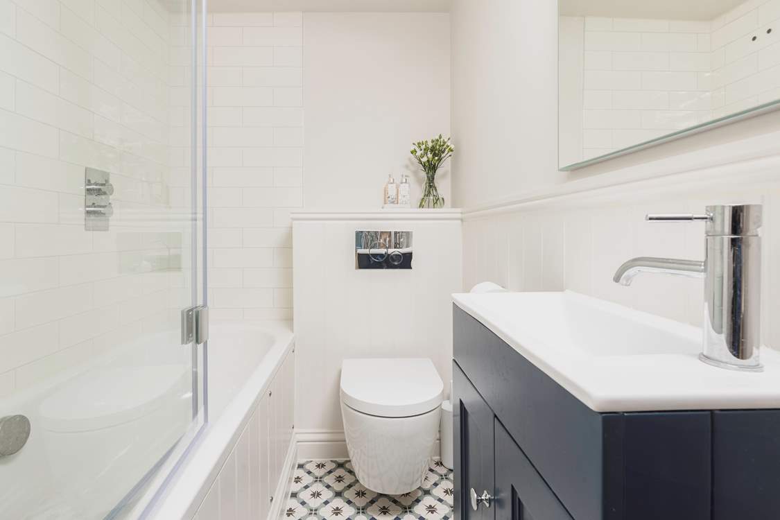 The family bathroom is small but perfectly formed!