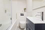 The family bathroom is small but perfectly formed!