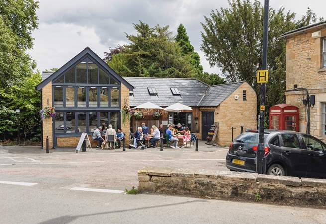 The popular cafe at Blockley serves delicious meals.