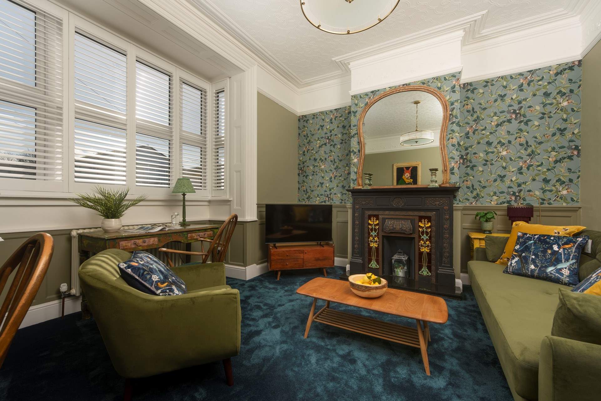 Many original features marry effortlessly with bold gorgeous furnishings.