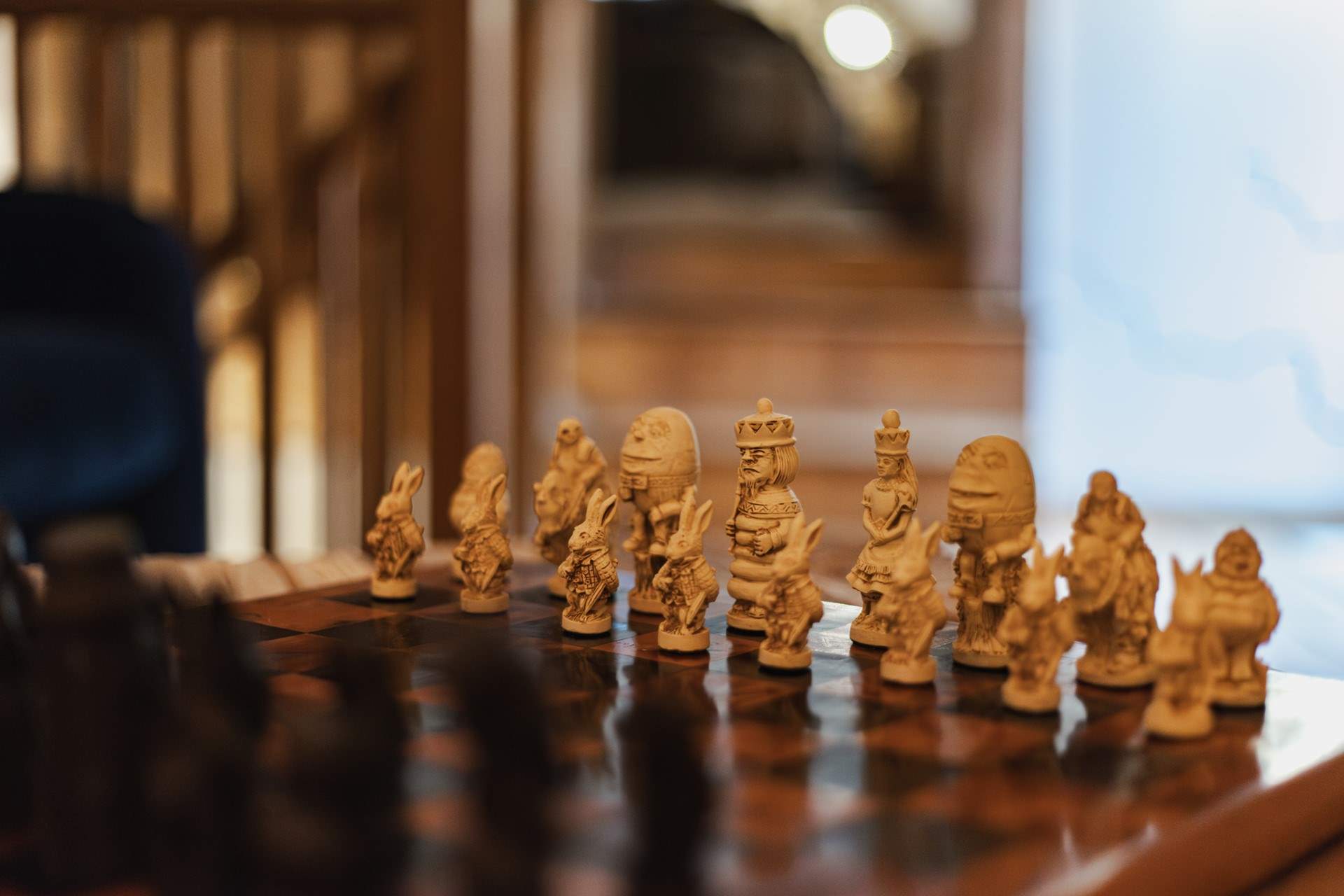 Why not enjoy a game of chess in this whimsical wonderland.