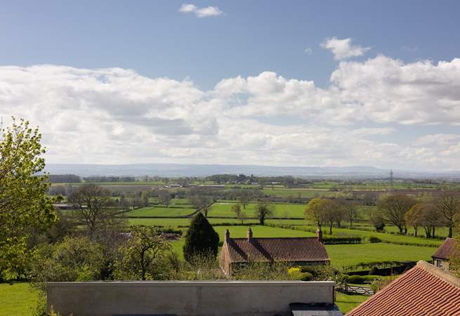 That's the Yorkshire Dales in the distance.