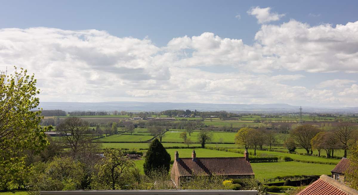 That's the Yorkshire Dales in the distance.