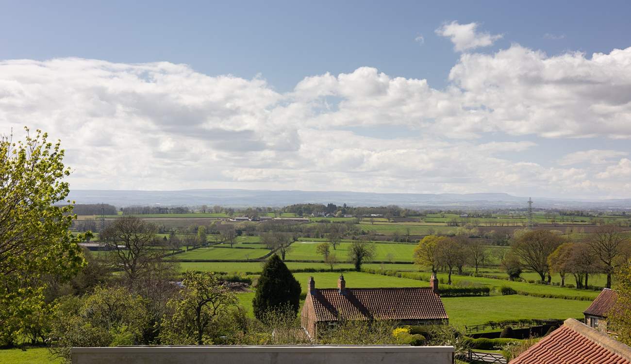 That's the Yorkshire Dales in the distance.