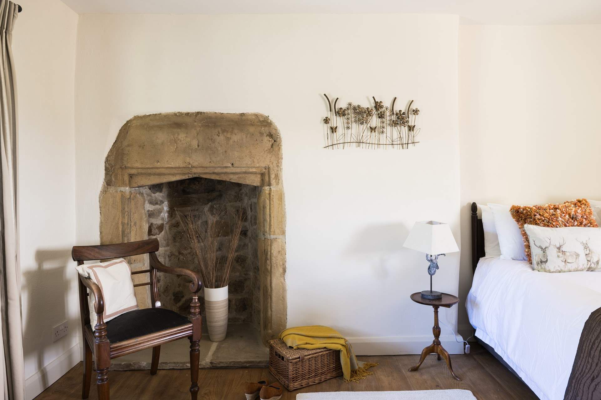 Elegant and stylish, relax in the king-size bed.