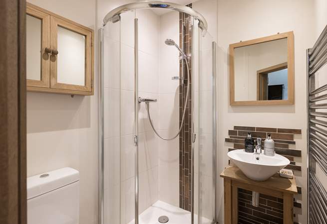 The en suite shower-room to bedroom one.