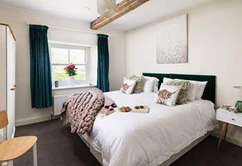 A 'zip and link' bed in the restful bedroom two.