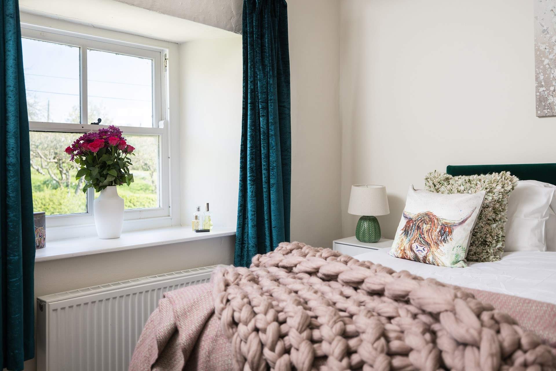 Lie in bed and gaze outside before a day exploring Yorkshire.