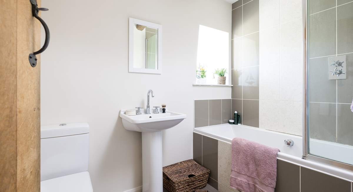 The family bathroom, perfect for a soak after a walk on the moors.