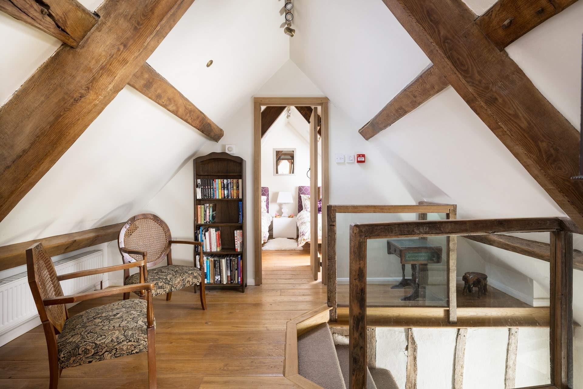 The attic landing, choose a good book and relax.