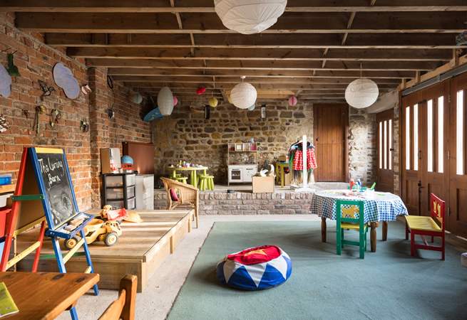 The play barn, hours of fun with activities, learning and just plain fun!