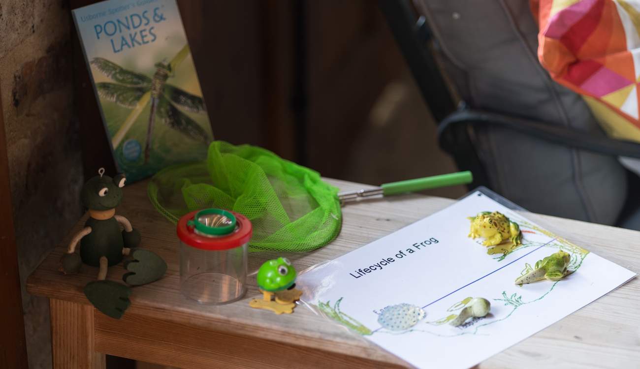 Plenty of opportunity to study nature with lots of prepared learning packs. 