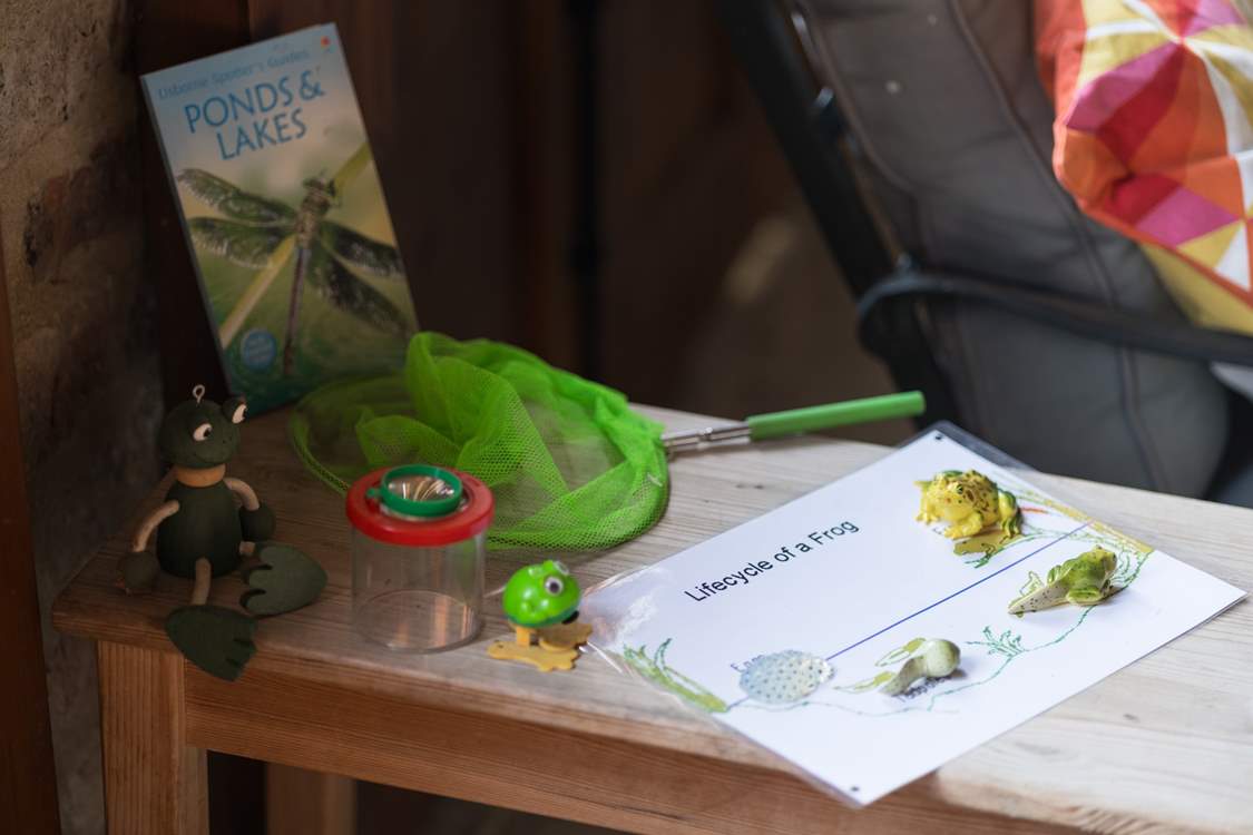 Plenty of opportunity to study nature with lots of prepared learning packs.