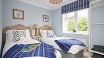 Bedroom two - a perfect twin room.