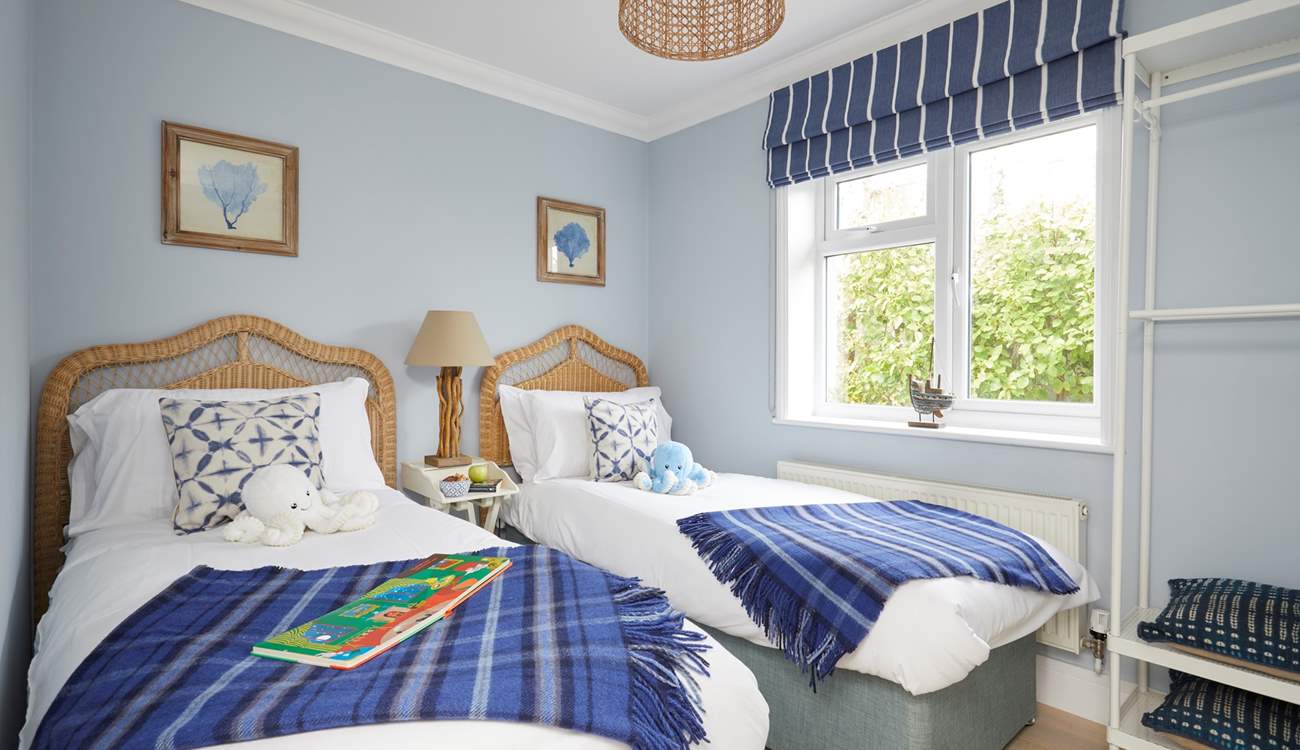 Bedroom two - a perfect twin room.