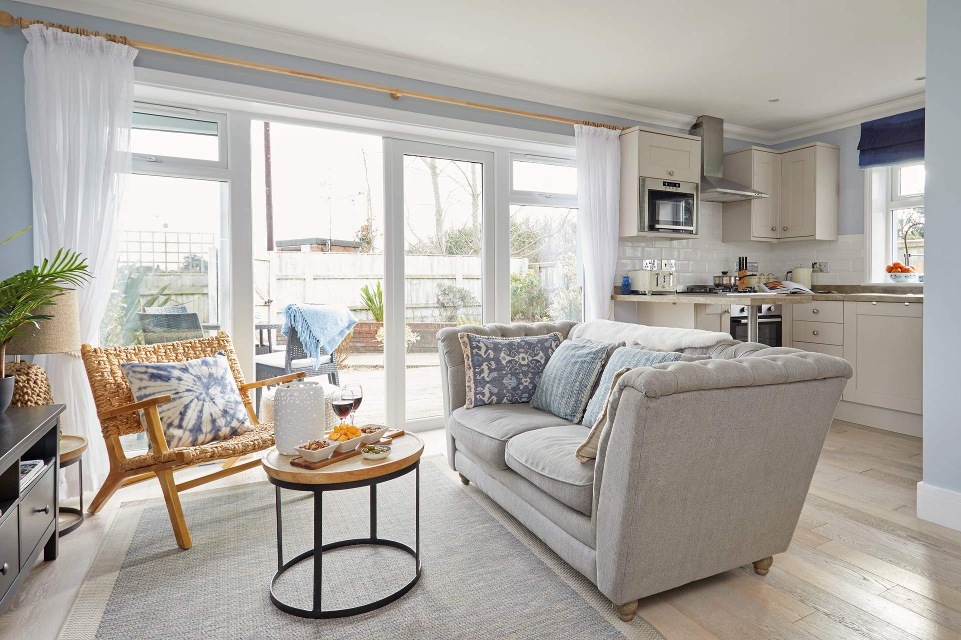 The beautiful open plan living space.