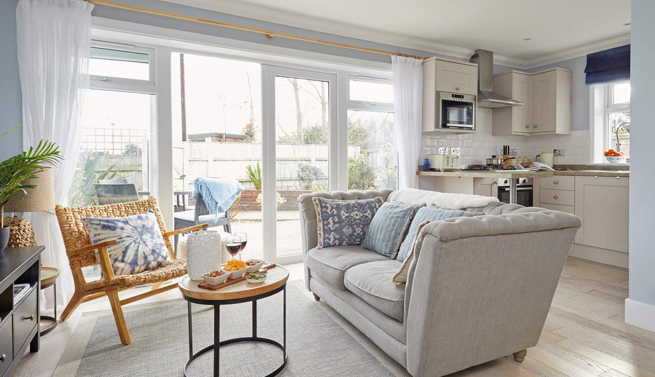 The beautiful open plan living space.