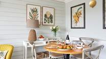 Sit down and enjoy some meals together.