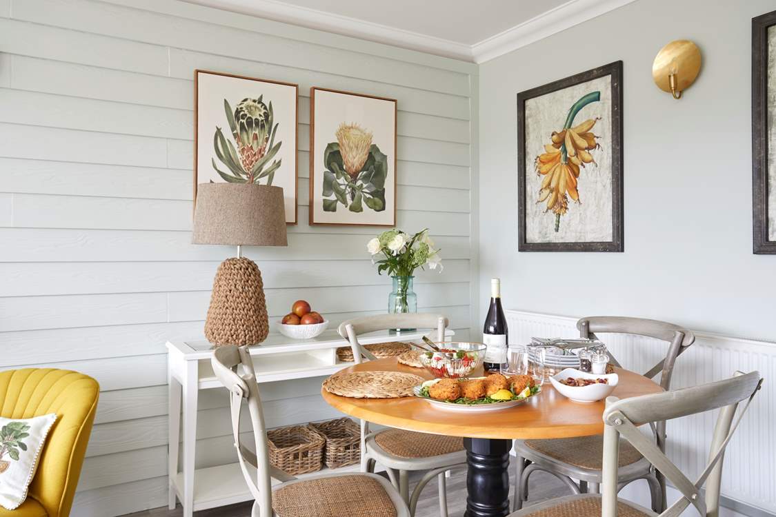 Sit down and enjoy some meals together.