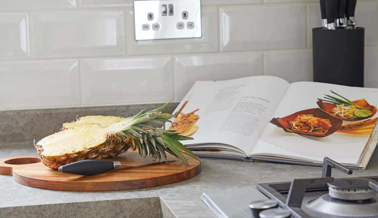 The open plan living space means the chef won't get lonely whilst they create some culinary delights.